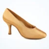 Ray Rose Bora Satin Ballroom Pump 2" - Flesh