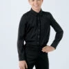 Weissman Collar Button Down Shirt 1 Weissman Collar Button Down Shirt -Diaman Dance Wear Shop 10760 Black 3994 72534.1678886729