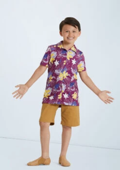 Weissman Boys Copacabana Shirt -Diaman Dance Wear Shop 11866 eggplant 144646 T 79567.1698813868