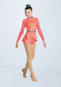 Weissman Fierce -Diaman Dance Wear Shop 13705 tangerine 7031 11952.1698449943