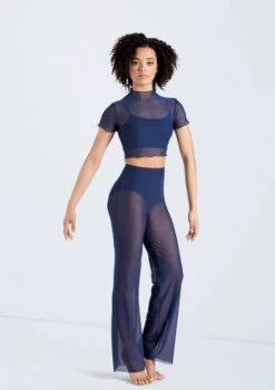 Weissman Power Mesh Wide Leg Pants 13 Weissman Power Mesh Wide Leg Pants -Diaman Dance Wear Shop 14428 navy 14430 navy 847 95300.1698817156