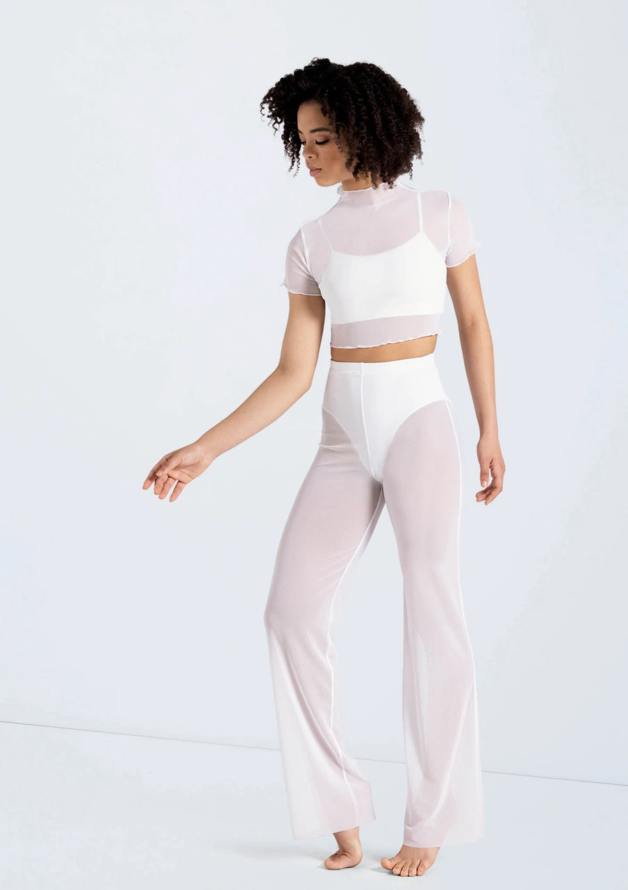 Weissman Power Mesh Wide Leg Pants 6 Weissman Power Mesh Wide Leg Pants - Image 4