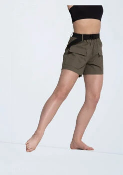 Weissman Belted Twill Cargo Shorts -Diaman Dance Wear Shop 14434 armygreen 9101 16032.1698713337