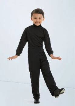 Weissman Pullover Mock Turtleneck Shirt -Diaman Dance Wear Shop 99 7005 black 11456 black 011 T 82307.1698840264