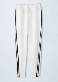 Weissman Unisex Striped Jogger Pants -Diaman Dance Wear Shop AH10468 white 7909 75526.1678890513