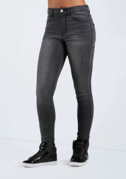 Weissman Frayed Skinny Jeans -Diaman Dance Wear Shop AH11506 blackdenim 166892 13129.1678890560