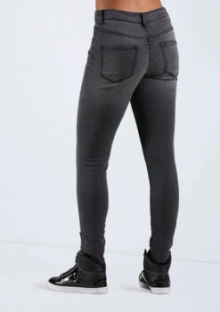 Weissman Frayed Skinny Jeans -Diaman Dance Wear Shop AH11506 blackdenim 166893 03859.1678890560