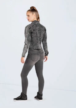 Weissman Cropped Jean Jacket 8 Weissman Cropped Jean Jacket -Diaman Dance Wear Shop AH11507 black acid wash 489 51580.1678890560