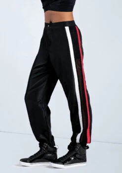 Weissman Sporty Stripe Jogger Pants -Diaman Dance Wear Shop AH12719 black 728 76263.1698840275