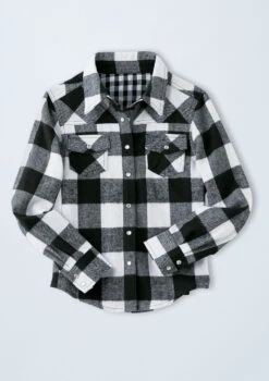 Weissman Buffalo Plaid Flannel Shirt 19 Weissman Buffalo Plaid Flannel Shirt -Diaman Dance Wear Shop AH3623 white 008 51361.1678890708