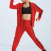 Weissman Stripe Sleeve Track Jacket -Diaman Dance Wear Shop AH9280 red AH9281 red 029 03637.1678890723