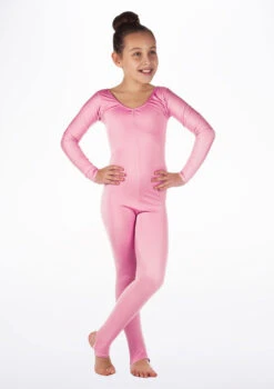 Alegra Girls Shiny Blaine Catsuit -Diaman Dance Wear Shop ALC5290 MAIN PNK 67151.1675211025