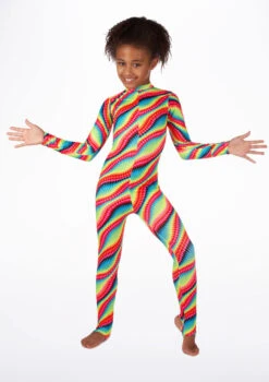 Alegra Girls Patterned Aspen Catsuit -Diaman Dance Wear Shop ALC5292P MAIN 2 57627.1688080774