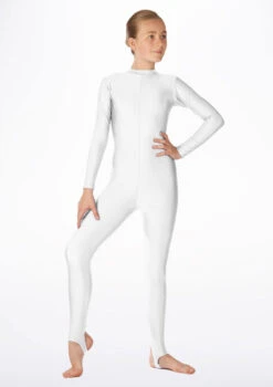 Alegra Girls Shiny Aspen Catsuit -Diaman Dance Wear Shop ALC5292 MAIN WHT 18034.1678871871