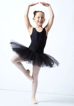 Alegra Girls Pull On Practice Tutu -Diaman Dance Wear Shop ALG5219 BLK FRONT 1 51658.1678872519