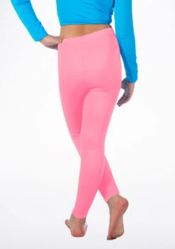 Alegra Girls Shiny Footless Leggings -Diaman Dance Wear Shop ALP5204 BACKM PNK 02665.1678875191