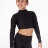 Alegra Girls Shiny Raya Dance Top -Diaman Dance Wear Shop ALS5267 MAIN BLK 88594.1678878576