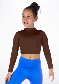 Alegra Girls Shiny Raya Dance Top -Diaman Dance Wear Shop ALS5267 MAIN BRN 94915.1678878575