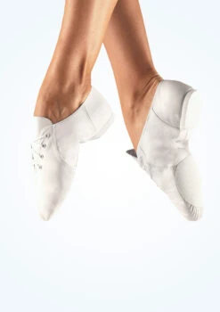 Bloch Split Sole Jazz Shoe - White -Diaman Dance Wear Shop BL405 LEGMAIN WHT T 34263.1698801003