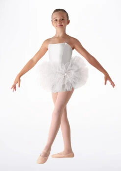 Leo's Dancewear Girls Bando Tutu -Diaman Dance Wear Shop BLLD152 MAIN WHT 19688.1678926092