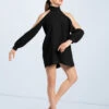 Weissman Open Sleeve Overdress -Diaman Dance Wear Shop D10759 black 1642 77456.1678890789