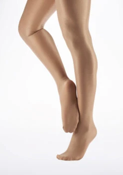 Danskin Shimmer Footed Dance Tights - Light Toast