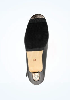 Intermezzo Leather Buckle Flamenco Shoe -Diaman Dance Wear Shop IT7232 SOLEM BLK 03960.1678928125