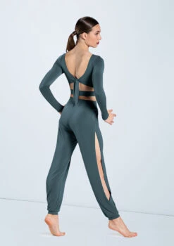 Weissman Knotted Back Crop Top -Diaman Dance Wear Shop MJ12211 pine MJ12237 pine 903 34298.1678891014