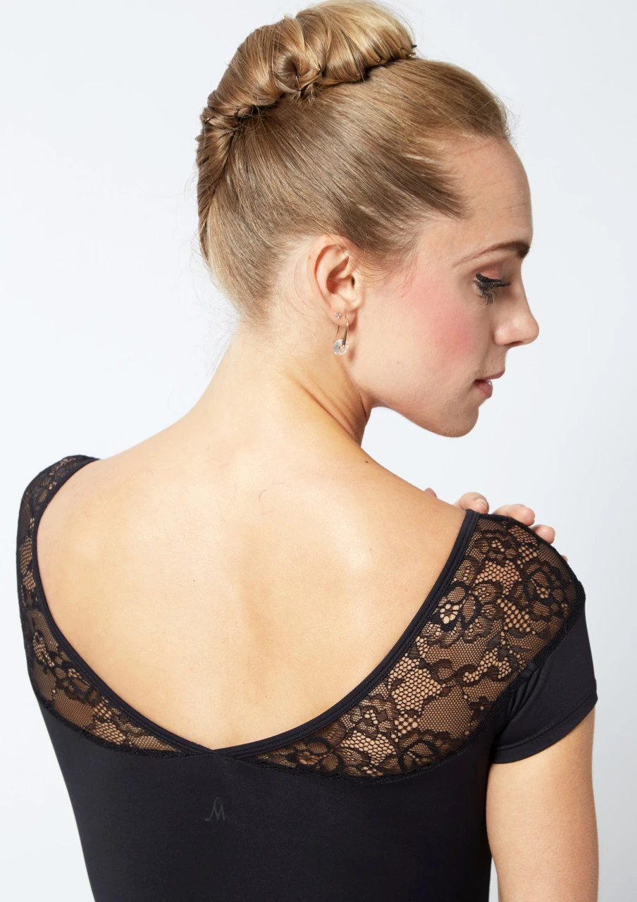 Move Dance Alana Cap Sleeve Lace Leotard 6 Move Dance Alana Cap Sleeve Lace Leotard - Image 4