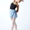 Move Dance Floral Wrap Dance Skirt - Blue -Diaman Dance Wear Shop MOR0410 BLU FRONT 1 46239.1678884699