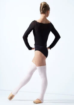 Move Dance Spirit Mesh Long Sleeve Crop Top -Diaman Dance Wear Shop MOZ0617 BLK BACK 1 56625.1678885045