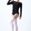 Move Dance Spirit Mesh Long Sleeve Crop Top -Diaman Dance Wear Shop MOZ0617 BLK FRONT 1 79936.1678885045