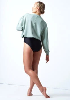 Move Dance Cecelia Jersey Dance Sweatshirt -Diaman Dance Wear Shop MOZ0622 TEAL BACK 1 30139.1678885057