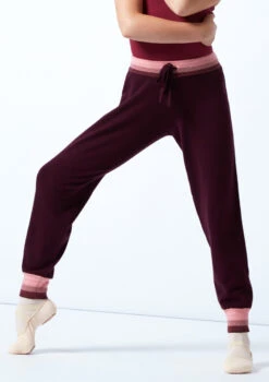 Move Dance Teen Ultra Knit Dance Joggers 9 Move Dance Teen Ultra Knit Dance Joggers -Diaman Dance Wear Shop MOZ5708 DKPUR FRONT 1T 22551.1696981489