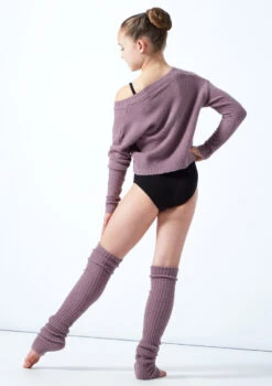 Move Dance Teen Louisa Knit V Neck Jumper 14 Move Dance Teen Louisa Knit V Neck Jumper -Diaman Dance Wear Shop MOZ5714 PURP BACK 1 38454.1678885163