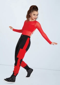 Weissman Long Sleeve Backless Leotard -Diaman Dance Wear Shop MT10406 red AH11991 red 0023 74099.1678891120