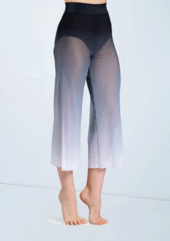 Weissman Ombre Mesh Culotte Pants 8 Weissman Ombre Mesh Culotte Pants -Diaman Dance Wear Shop PL12375 black 741 88428.1678891401
