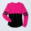 Weissman Oversized Color Block Top -Diaman Dance Wear Shop PT10418 lipstick 11584 33752.1678891423