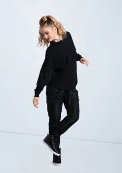 Weissman Long Sleeve Tee -Diaman Dance Wear Shop PT12725 black AH12406 black 801 47198.1698840510