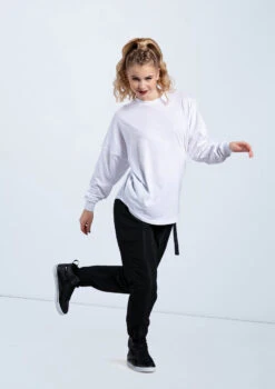 Weissman Long Sleeve Tee -Diaman Dance Wear Shop PT12725 white AH12406 black 681 19938.1678891430