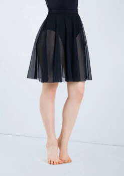 Weissman Power Mesh Circle Skirt -Diaman Dance Wear Shop S12777 black 977 30255.1678891476