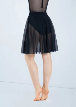 Weissman Power Mesh Circle Skirt -Diaman Dance Wear Shop S12777 black 983 46706.1678891476