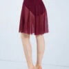 Weissman Power Mesh Circle Skirt -Diaman Dance Wear Shop S12777 blackcherry 989 62430.1678891477