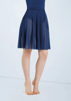 Weissman Power Mesh Circle Skirt -Diaman Dance Wear Shop S12777 navy 994 27845.1678891476