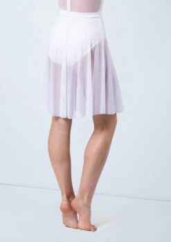 Weissman Power Mesh Circle Skirt -Diaman Dance Wear Shop S12777 white 616 13099.1678891477