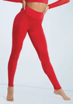 Weissman Lustre High-Waist Leggings 14 Weissman Lustre High-Waist Leggings -Diaman Dance Wear Shop SH11069 red 122148 22388.1678891500