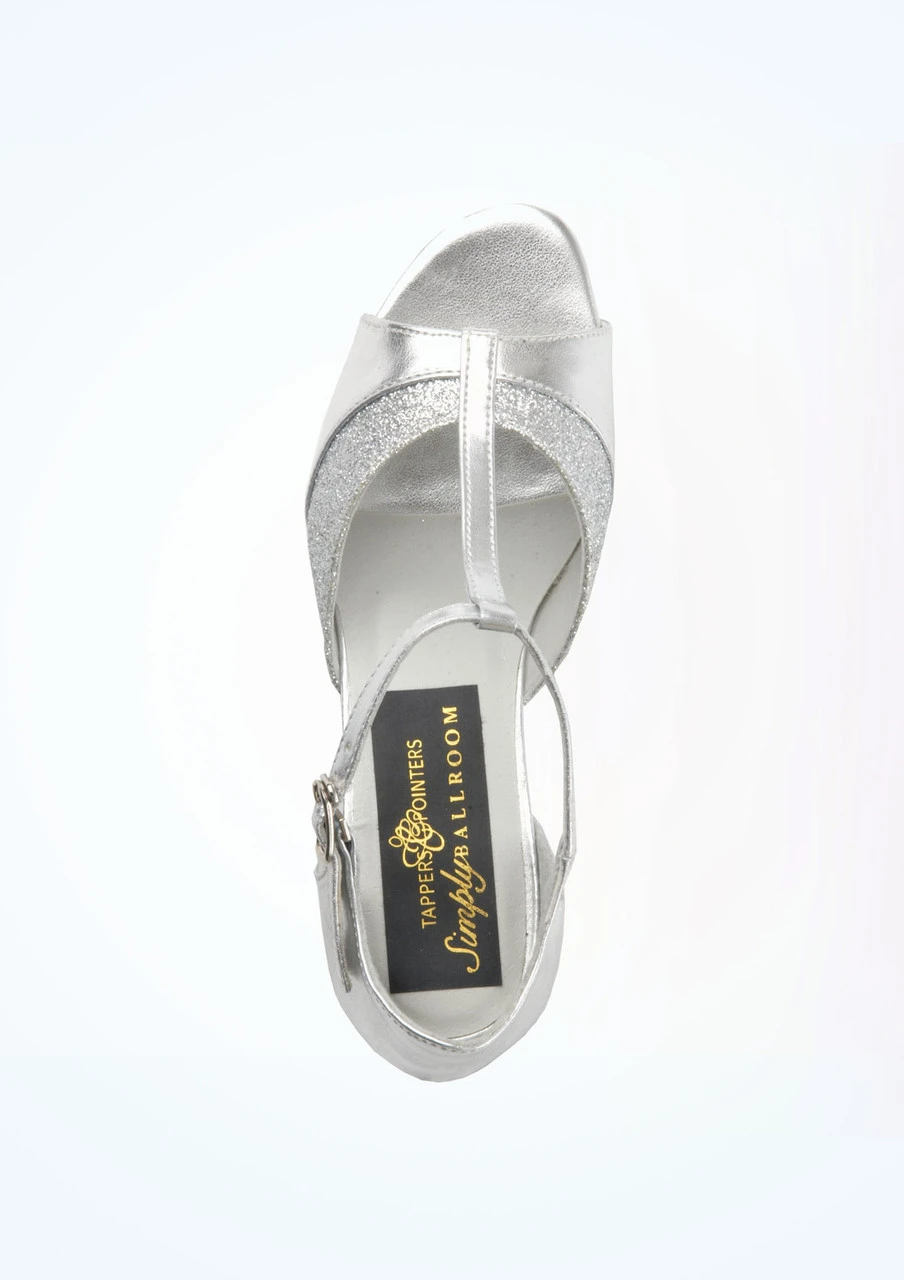 Tappers And Pointers Amber Ballroom Shoe 1 2" - Silver 4 Tappers And Pointers Amber Ballroom Shoe 1 2" - Silver - Image 2