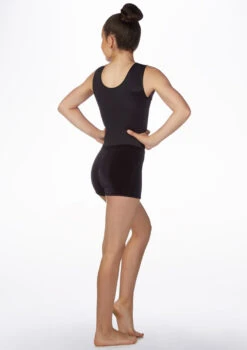 Alegra Girls Velour Gymnastics Shorts -Diaman Dance Wear Shop al r5927 alegra girls velour gymnastics shorts black back 07865.1678877614