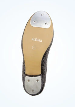 Alegra Tie Front Glitter Tap Shoe - Black -Diaman Dance Wear Shop alh0021 black bottom 1 76612.1688080781