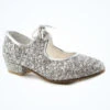 Alegra Tie Front Glitter Tap Shoe - Silver -Diaman Dance Wear Shop alh0021 silver main 1 03710.1684192665